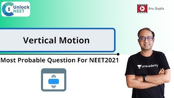 Unlock NEET: Most Probable Questions for NEET 2021 | Vertical Motion | Anu Gupta