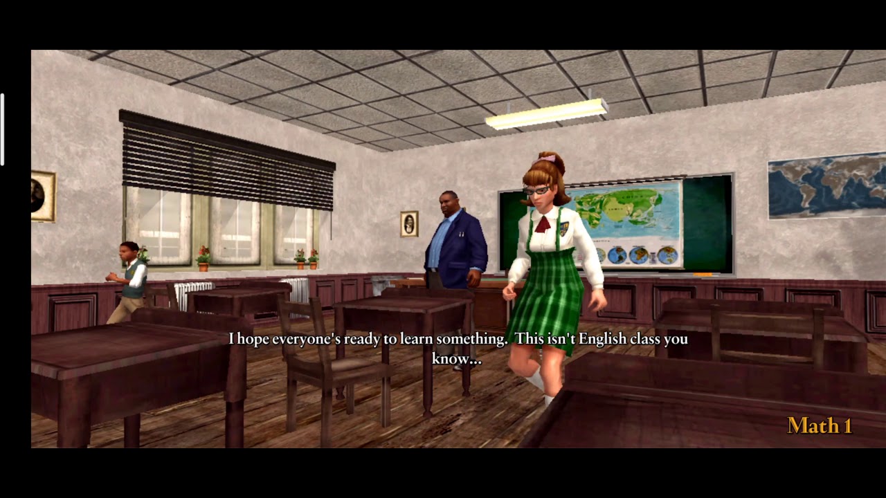 Maths class 1 [ bully anniversary edition ] gameplay/walkthrough - YouTube