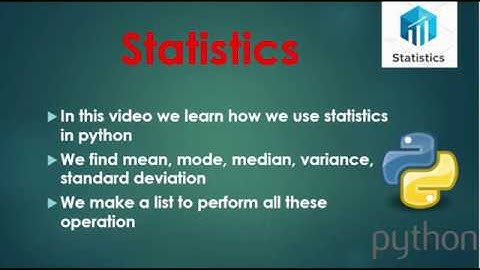 How to find Mean,mode,median,variance,standard deviation using python