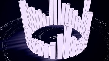 3D Stripes Music Visualizer (Audio to Video Converter)