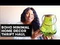 Boho Minimal Home Decor Thrift Store Haul + Goodwill Vlog | Clothed In Abundance