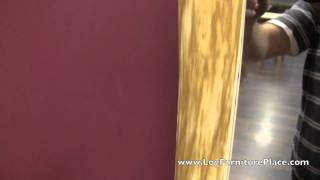 Cedar Lake Log Mirror With Mitered Corners From Logfurnitureplace