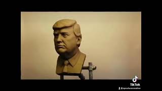 Trump Silicone Wax Figure Modeling And Detail Production Process.