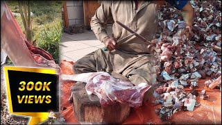 Amazing Goat Cutting By Expert Butcher | Mutton Cutting Skills | Meat Cutting Factory