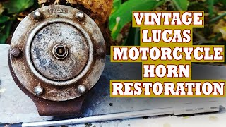 VINTAGE 75 YEARS OLD MOTORCYCLE HORN RESTORATION VINTAGE 75 YEARS OLD MOTORCYCLE HORN RESTORATION