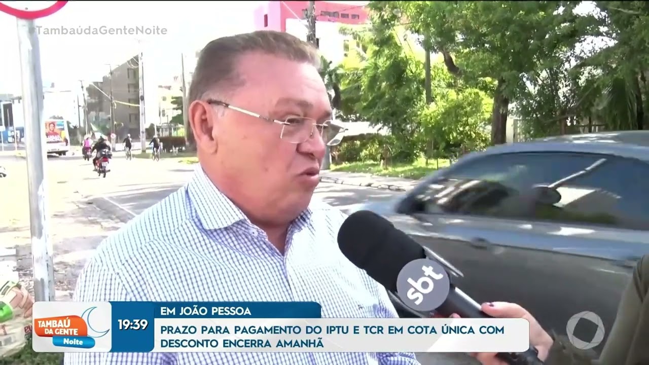 Prazo para pagamento de IPTU e TCE em cota única com desconto encerra amanhã - Tambaú da Gente Noite