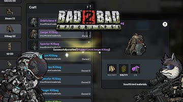 B2B Apocalypse —How to Craft a Highest Level Equipments/weapons