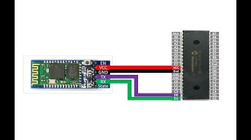 PIC16F877A interface HC-05. Using Software serial port to send and receive bytes to/from cell phone.