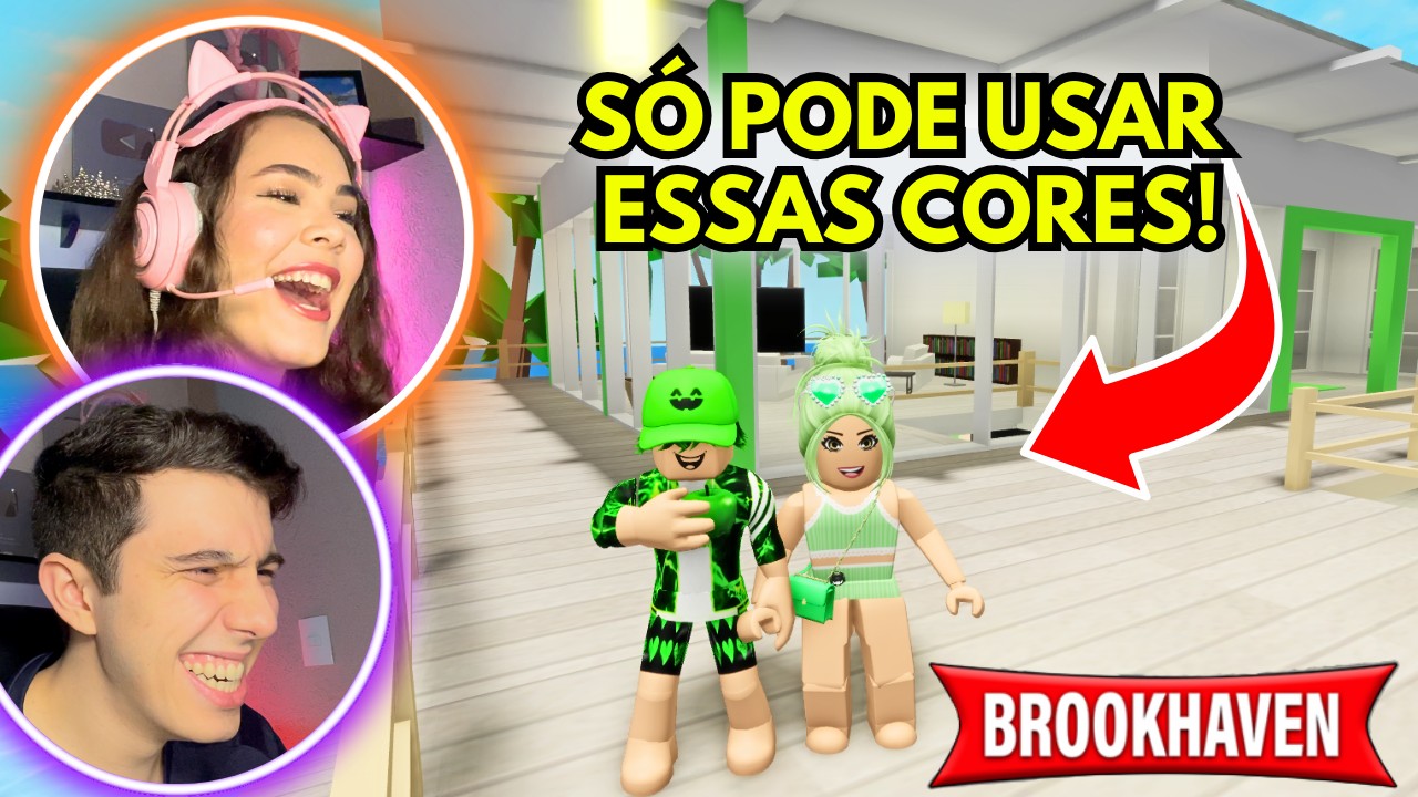 SÓ PODEMOS USAR VERMELHO, VERDE. ROXO e LARANJA no BROOKHAVEN!!! - ROBLOX