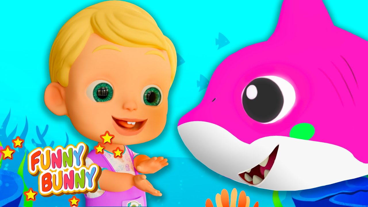 Baby Shark Song - Funny Bunny - Kids Songs and Play Australia Animation Compilation