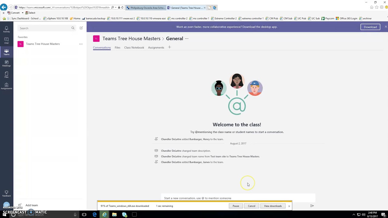 Microsoft Teams - How to install the Desktop Teams Application