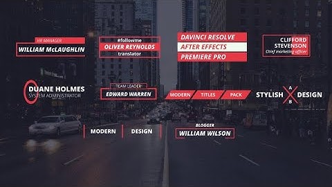 Clean Titles DaVinci Resolve Templates