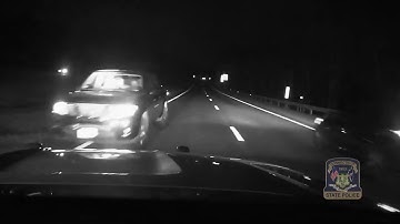 DASH CAM VIDEO: Trooper struck by wrong-way driver in Harwinton
