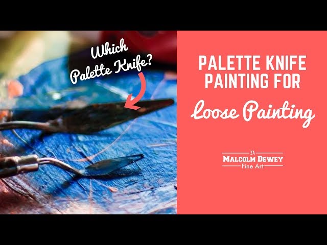 How to use a Palette Knife 🌟🎨 How to paint acrylic techniques for  beginners: Paint Night at Home 