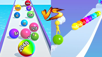 BallRun2048🔮💥VS Stack Rider: All Levels Android,iOS Gameplay Walkthrough MAX LEVELS