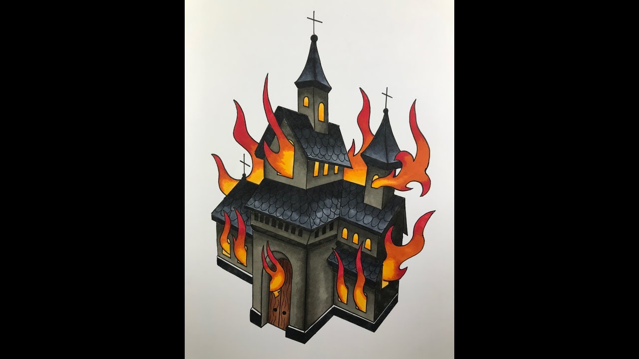 Church Burning Tattoo Designs - wide 8