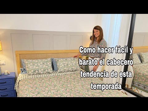 Manualidades: Cómo hacer un cabecero de cama de rejilla (que es pura  tendencia)