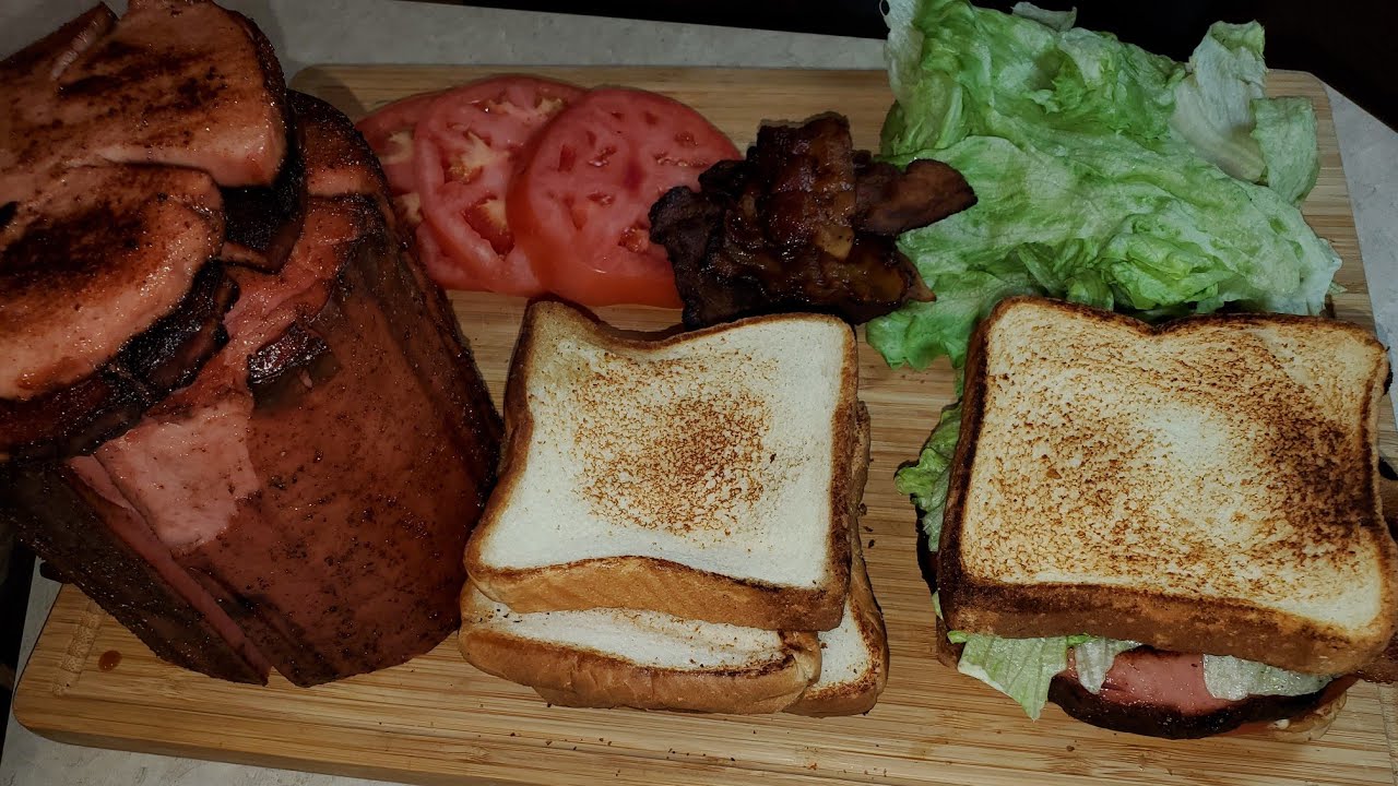 Easy Smoked Bologna BLT Sandwich YouTube