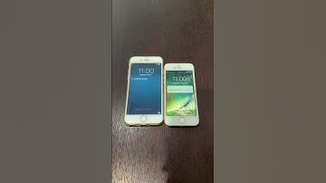 iPhone 6 on iOS 8 vs iPhone SE on iOS 10  boot up test #shorts #iphone6 #ios8 #iphonese #ios10