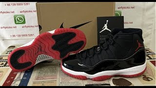 Unboxing Air Jordan 11 Retro Playoffs Bred  Review