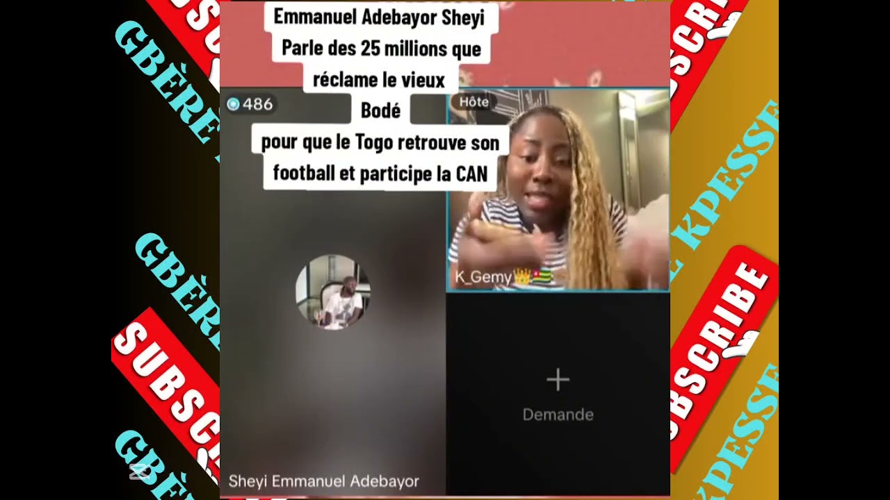 🇹🇬💄 ENFIN ADEBAYOR SE PRONONCER SUR LES 25 MILLIONS DE BODE 💄🇹🇬