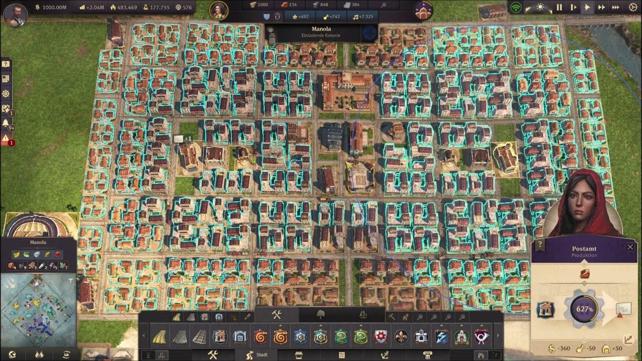Anno 1800 Aufstieg der neuen Welt Stadt Layout Manola YouTube