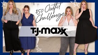 TJ Maxx 🔥 4 OUTFITS UNDER $50 Challenge | Shop with Me