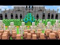 VILLAGERS ATTACKED THE MONSTER BASE MINECRAFT BATTLE