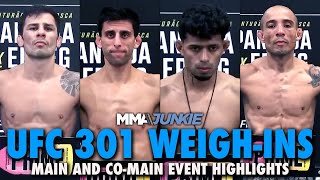 UFC 301 Weigh-In Highlights: Title Fight Official, Jose Aldo Set For Return