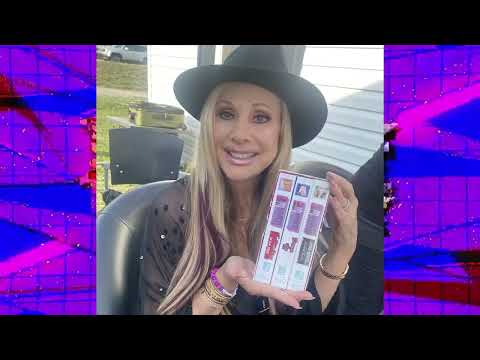Rhonda Shear signs an Up All Night Custom VHS set