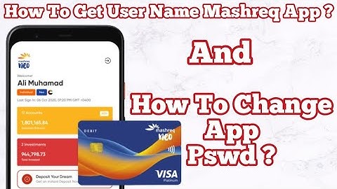 How to recover password & username mashreq app ?