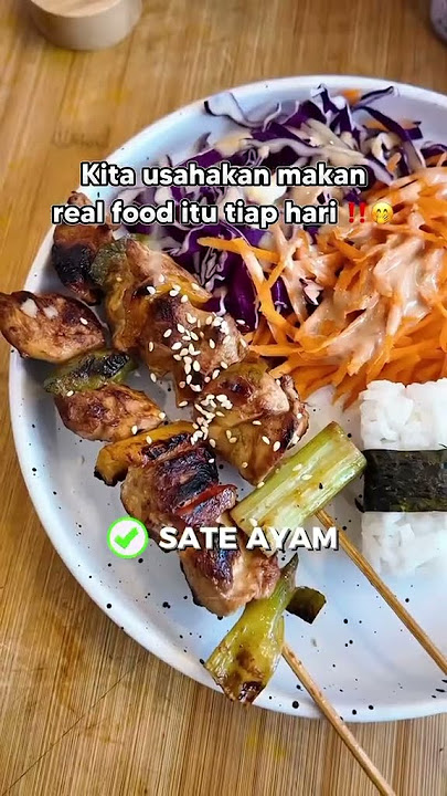 Realfood ga cuma salad, Intinya semua mknan yg masih alami dan dimasak minim proses disebut realfood