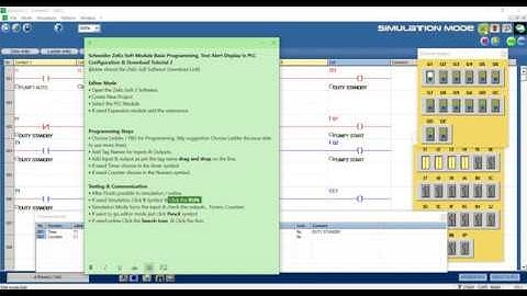 Schneider Zelio Soft Basic Programming, Text Alert Display Configuration & Download Tutorial 2