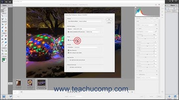 Photoshop Elements 2021 Tutorial Camera Raw Preferences Adobe Training