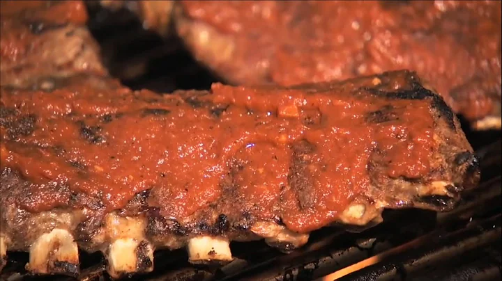 Laura Burr with classic bbq ribs