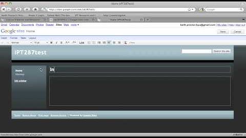 Create a Google Sites Wiki