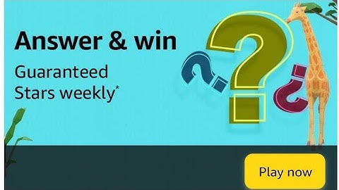 Amazon Answer And Win Quiz Answers Today | 8 July 2022