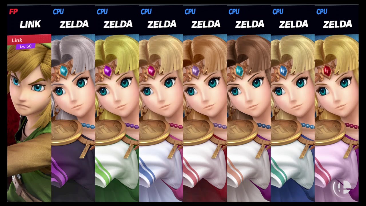 Super Smash Bros Ultimate Amiibo Fights Request #9216 Link vs Zelda ...