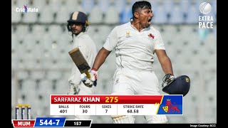 Sarfaraz Khan 275(401) vs Saurashtra | Ranji Trophy 2022 | Mumbai v Saurashtra screenshot 2