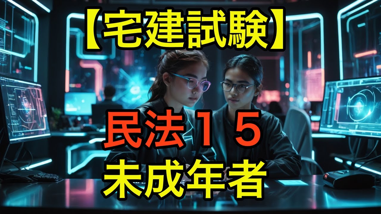 【宅建試験】民法１５「未成年者」