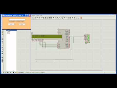 Sending message to The LCD from the system using microcontroller
