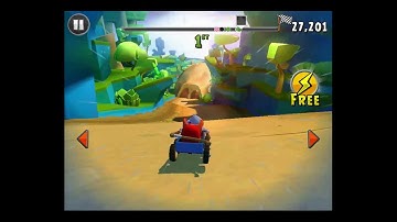 Angry Birds Go! Rocky Road Track 3- Race 1 [Gameplay Walkthrough]