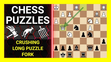 Chess Puzzles to Practice. Themes: Crushing, Long puzzle, Fork. Learn Chess