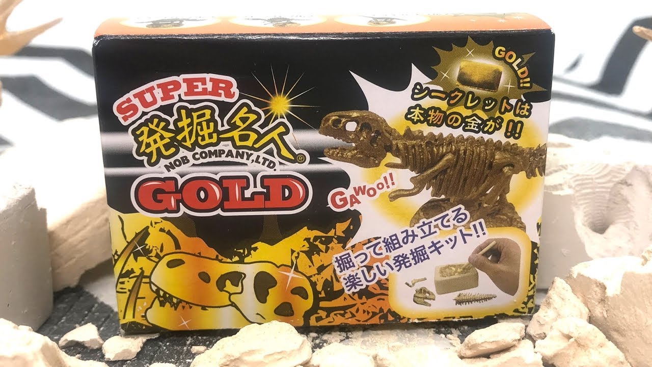 本物の金が出るまで掘る！恐竜はスピノサウルスねらい！SUPER 発掘名人