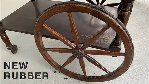 How to Replace Rubber Tires on Tea Cart Wheels | Furniture Restoration by Fixing Furniture