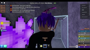 Hacker in Azure Mines Roblox