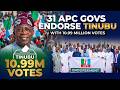 APC Primary: 31 APC Govs endorse Tinubu with 10.99m votes ~ IMD ~ 25 May 2026