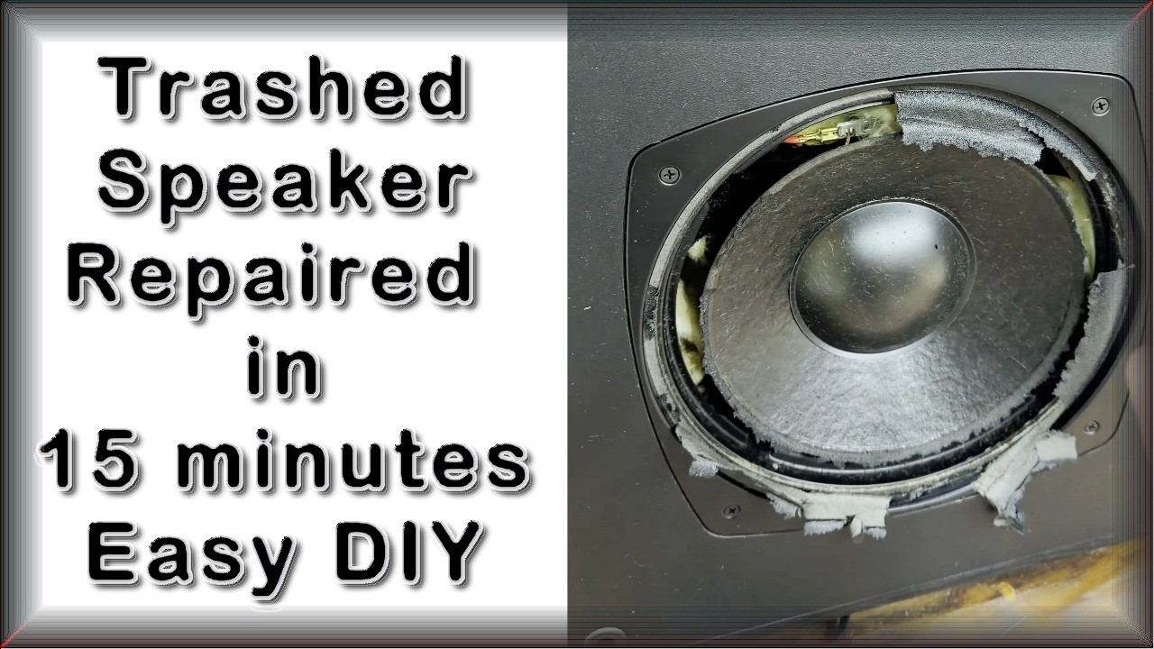 How To Replace a Speaker Surround - YouTube