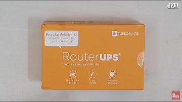 Resonate Router UPS CRU9V1A Power Backup Mini UPS for Wi-Fi Router Unboxing
