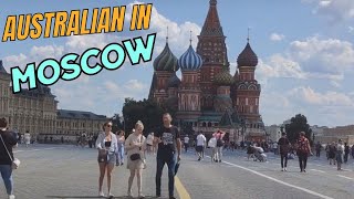 Australian In Moscow Red Square Street Walking TOUR Russia St Basil's Cathedral